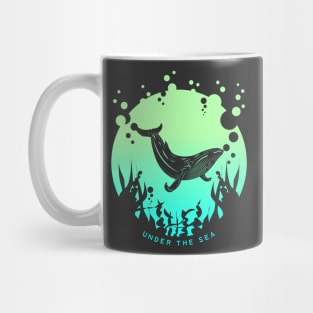 Under the Sea Retro Whale Ocean Lover Mug